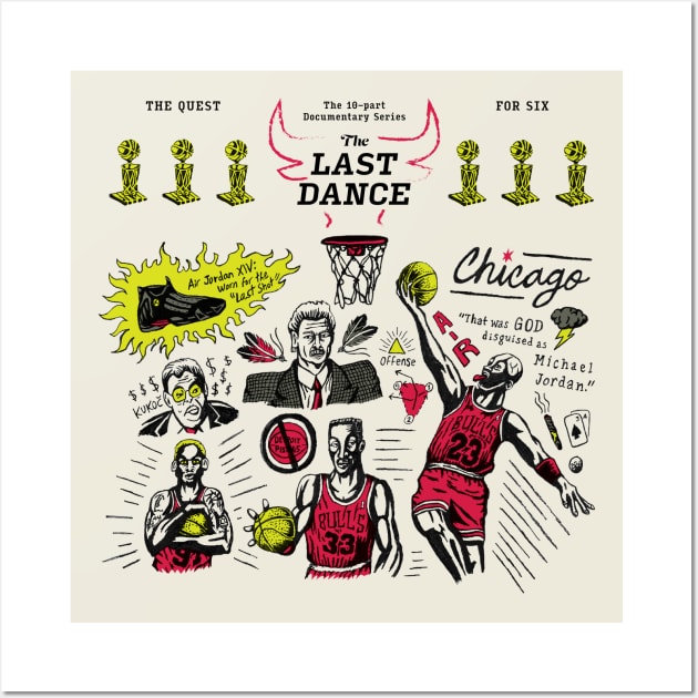 The Last Dance Chicago Bulls Wall Art by BurchCreativeDesign